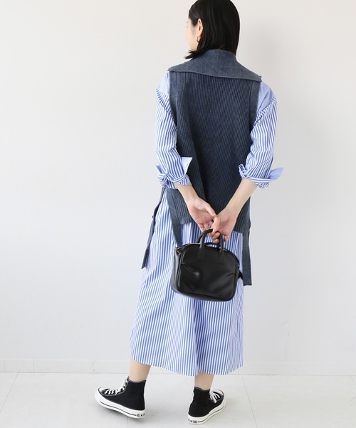 JOURNAL STANDARD relume（ジャーナルスタンダード　レリューム）の「製品染めジップベスト◆（ベスト・レディース・ネイビー/ナチュラル・FREE）」の14枚目の写真