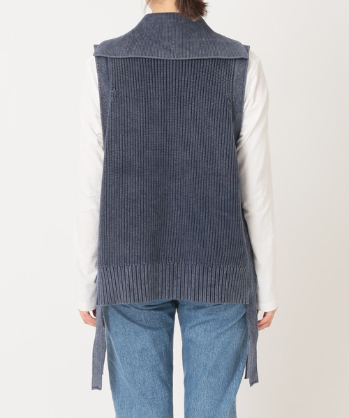 JOURNAL STANDARD relume（ジャーナルスタンダード　レリューム）の「製品染めジップベスト◆（ベスト・レディース・ネイビー/ナチュラル・FREE）」の20枚目の写真