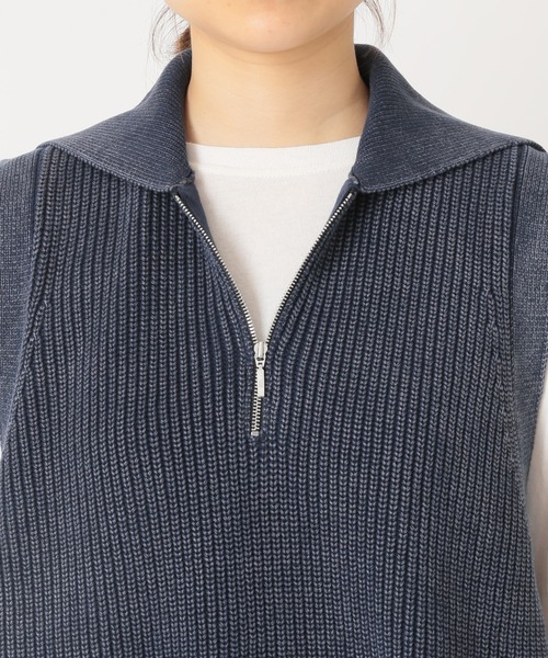 JOURNAL STANDARD relume（ジャーナルスタンダード　レリューム）の「製品染めジップベスト◆（ベスト・レディース・ネイビー/ナチュラル・FREE）」の21枚目の写真