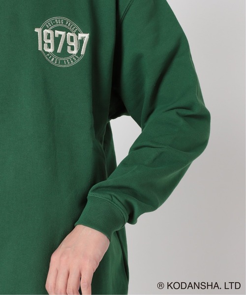 417 EDIFICE SELECT(フォーワンセブンエディフィスセレクト)の「【Hot-Dog PRESS / ホットドッグプレス】別注 19797 C/N スウェット(スウェット・メンズ・グリーン/アイボリー・LARGE/MEDIUM)」の10枚目の写真