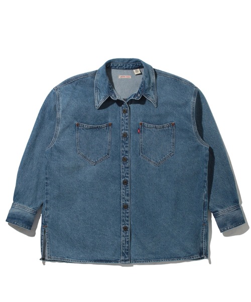 Levi's(リーバイス)の「Levi's(R) RED ユーティリティシャツ SACRAMENTO RIVER BLUE TOP(シャツ/ブラウス・レディース・ブルー・S/XS/M)」の7枚目の写真