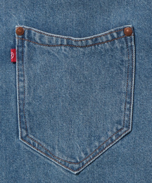 Levi's(リーバイス)の「Levi's(R) RED ユーティリティシャツ SACRAMENTO RIVER BLUE TOP(シャツ/ブラウス・レディース・ブルー・S/XS/M)」の12枚目の写真