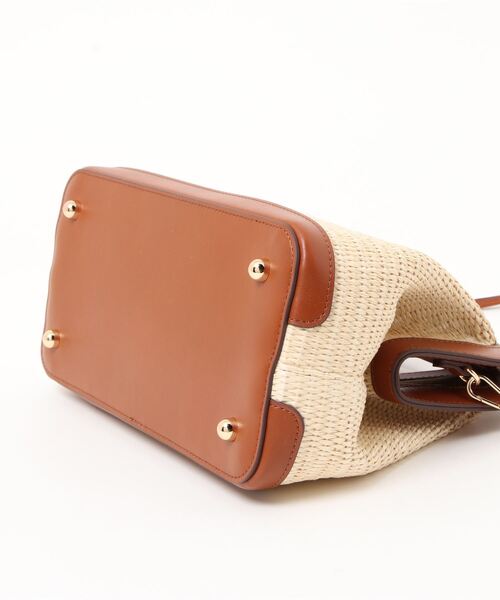 kakatoo（カカトゥ）の「カカトゥ kakatoo / 三角くり手2wayハンドバッグ（ハンドバッグ・レディース・オレンジ/ブラウン/ブラック・FREE）」の4枚目の写真