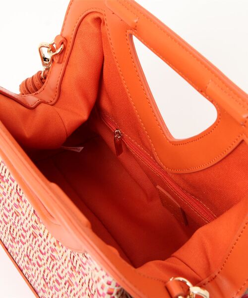 kakatoo（カカトゥ）の「カカトゥ kakatoo / 三角くり手2wayハンドバッグ（ハンドバッグ・レディース・オレンジ/ブラウン/ブラック・FREE）」の5枚目の写真