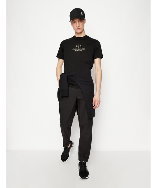 ARMANI EXCHANGE(アルマーニエクスチェンジ)の「【A|X アルマーニ エクスチェンジ】A|Xロゴ 半袖クルーネックTシャツ/REGULAR(Tシャツ/カットソー・メンズ・ホワイト/ブラック/ネイビー・SMALL/MEDIUM/LARGE/X-LARGE/X-SMALL)」の4枚目の写真
