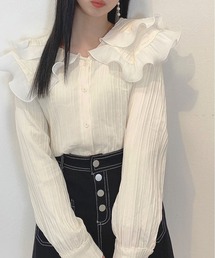 titty＆Co. PETIT | 【titty&Co.PETIT】ダブルカラーソフトブラウス(シャツ/ブラウス)