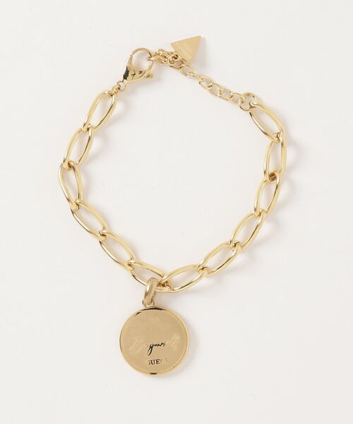 Guess（ゲス）の「TALISMANIA 20mm Eye Coin Big Chain Bracelet（ブレスレット・レディース・シルバー/ゴールド・SMALL）」の4枚目の写真