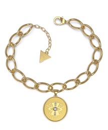 Guess | TALISMANIA 20mm Eye Coin Big Chain Bracelet(ブレスレット)