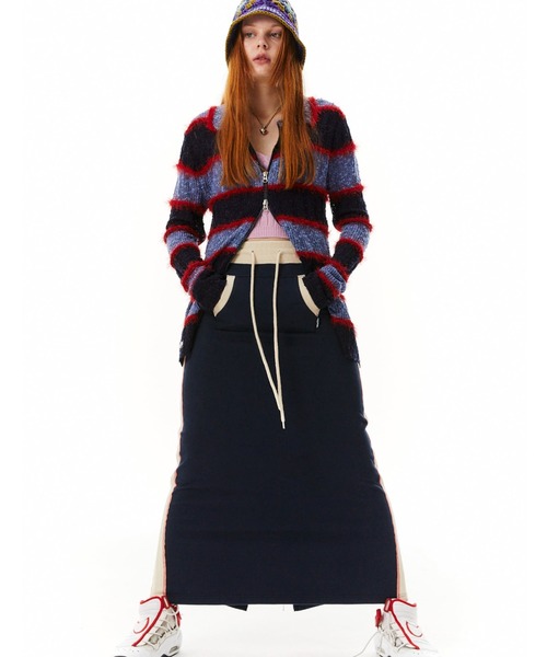 SCULPTOR（スカルプター）の「Mixed Yarn Collared Cardigan/ミックスヤーンカラーカーディガン（カーディガン/ボレロ・レディース・ブラウン/イエロー/ブルー/ミント・MEDIUM/SMALL）」の8枚目の写真