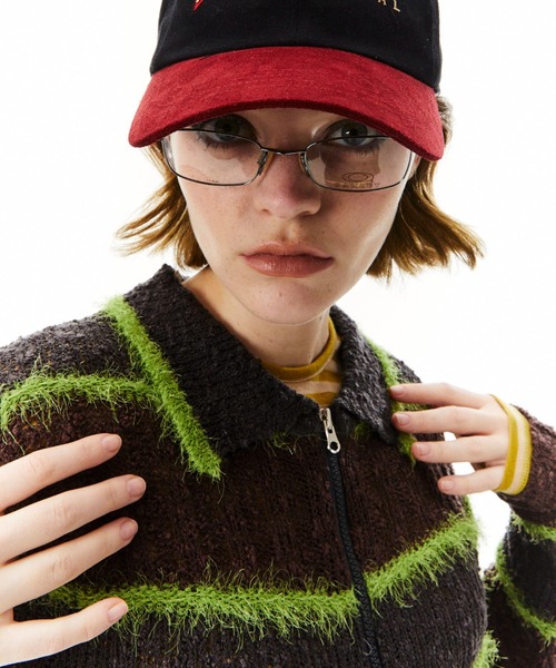 SCULPTOR（スカルプター）の「Mixed Yarn Collared Cardigan/ミックスヤーンカラーカーディガン（カーディガン/ボレロ・レディース・ブラウン/イエロー/ブルー/ミント・MEDIUM/SMALL）」の15枚目の写真