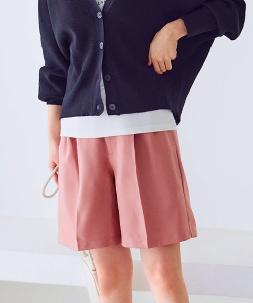KOBE LETTUCE（コウベレタス）の「タックショートパンツ[M3526]（その他パンツ・レディース・モカ/オレンジ/ベージュ/ブラック・FREE）」の4枚目の写真