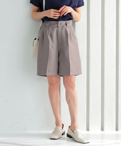KOBE LETTUCE（コウベレタス）の「タックショートパンツ[M3526]（その他パンツ・レディース・モカ/オレンジ/ベージュ/ブラック・FREE）」の3枚目の写真