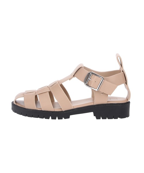 Juze（ジュゼ）の「リサイクルフェイクレザーボリュームソールグルカサンダル【sustainable】（サンダル・レディース・ブラック/ベージュ/オフホワイト・L/S/M）」の17枚目の写真