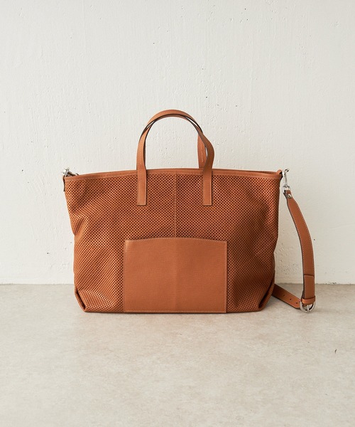 《GIANNI NATARO CAROL J》レザーメッシュバッグ