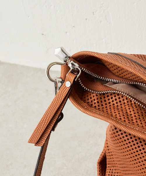 《GIANNI NATARO CAROL J》レザーメッシュバッグ