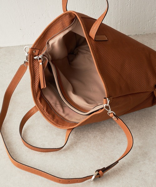 《GIANNI NATARO CAROL J》レザーメッシュバッグ