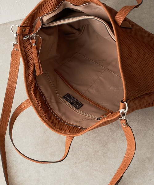 《GIANNI NATARO CAROL J》レザーメッシュバッグ