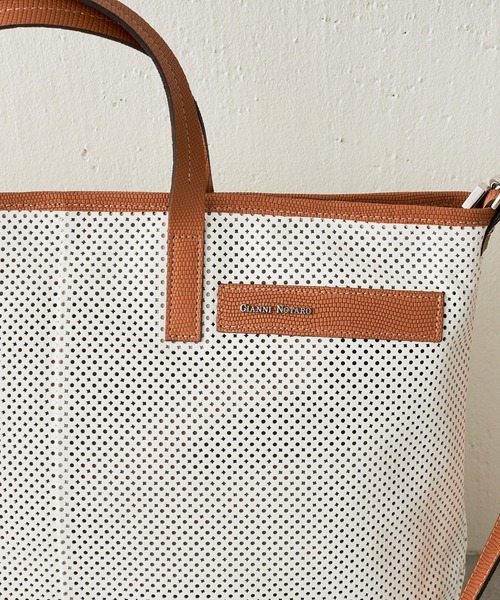 《GIANNI NATARO CAROL J》レザーメッシュバッグ