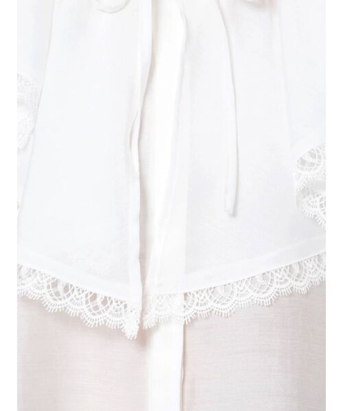 MERCURYDUO（マーキュリーデュオ）の「ボリュームラッフルブラウス（シャツ/ブラウス・レディース・オフホワイト/ネイビー/ダークブラウン・FREE）」の13枚目の写真