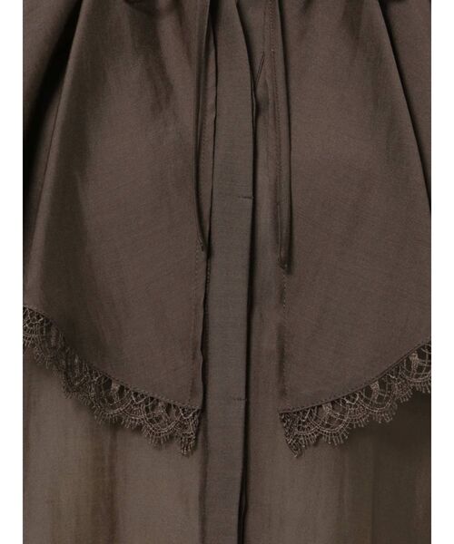 MERCURYDUO（マーキュリーデュオ）の「ボリュームラッフルブラウス（シャツ/ブラウス・レディース・オフホワイト/ネイビー/ダークブラウン・FREE）」の14枚目の写真