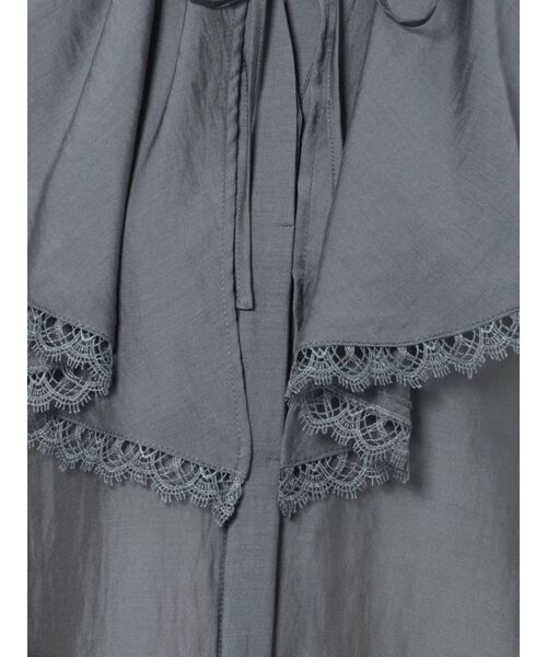 MERCURYDUO（マーキュリーデュオ）の「ボリュームラッフルブラウス（シャツ/ブラウス・レディース・オフホワイト/ネイビー/ダークブラウン・FREE）」の15枚目の写真