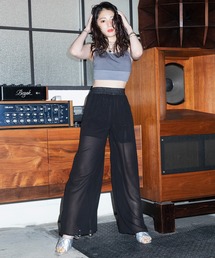 SPIRALGIRL | シアーワイドパンツ(その他パンツ)