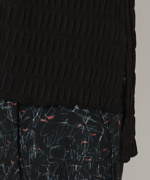 EACH.(イーチ)の「EACH(イーチ)SHEER SLEEVE PULLOVER/シアースリーブプルオーバー(Tシャツ/カットソー・レディース・ホワイト/ブラック・FREE)」の7枚目の写真