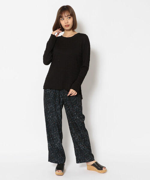 EACH.(イーチ)の「EACH(イーチ)SHEER SLEEVE PULLOVER/シアースリーブプルオーバー(Tシャツ/カットソー・レディース・ホワイト/ブラック・FREE)」の9枚目の写真