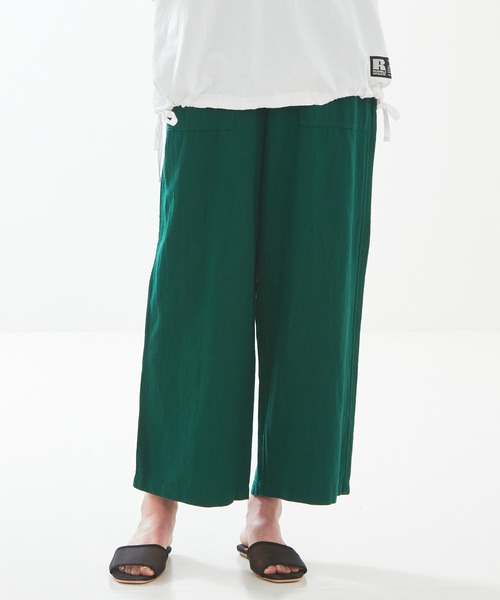 abahouse mavie（アバハウスマヴィ）の「レーヨンリネンイージーベイカーパンツ（その他パンツ・レディース・グリーン/ブラック/ベージュ/ピンク・38/36）」の4枚目の写真