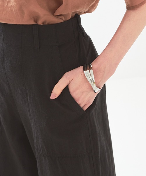 abahouse mavie（アバハウスマヴィ）の「レーヨンリネンイージーベイカーパンツ（その他パンツ・レディース・グリーン/ブラック/ベージュ/ピンク・38/36）」の22枚目の写真