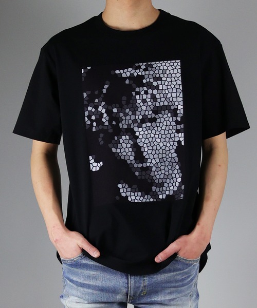 NUMBER (N)INE(ナンバーナイン)の「NUMBER (N)INE / ナンバーナイン MOSAIC T-SHIRT/モザイクプリント加工 Tシャツ(Tシャツ/カットソー・メンズ・ブラック系1/ブラック系2/ブラック系3/ブラック系4/ブラック系5/ブラック系6・2/4/3/5)」の6枚目の写真
