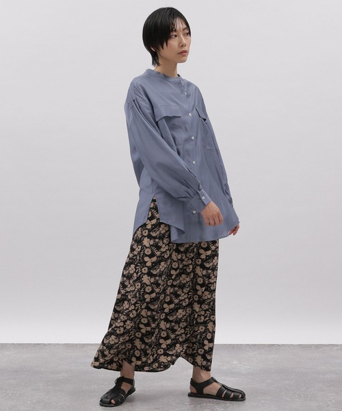 LAKOLE(ラコレ)の「クレープシアー2ポケットシャツ / 275134(シャツ/ブラウス・レディース・オフホワイト/スモーク/バイオレット/ライトベージュ・SMALL/MEDIUM)」の13枚目の写真