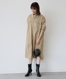 【WEB限定】カジュアルシャツワンピース