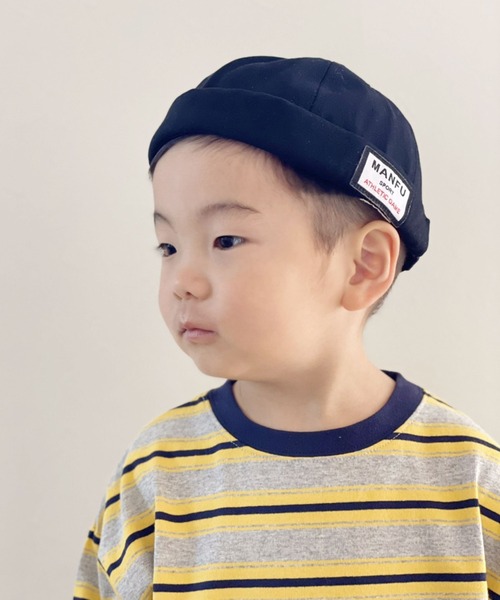 Bambin（ボンバン）の「【 Bambin / ボンバン 】 キッズ ロールキャップ（キャップ・キッズ・ブラック/ブルー/オレンジ/カーキ・FREE）」の7枚目の写真