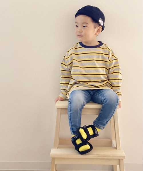 Bambin（ボンバン）の「【 Bambin / ボンバン 】 キッズ ロールキャップ（キャップ・キッズ・ブラック/ブルー/オレンジ/カーキ・FREE）」の8枚目の写真