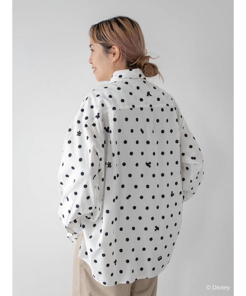 Disney（ディズニー）の「Dotシルエットシャツ/Mickey（シャツ/ブラウス・レディース・アイボリー/ベージュ・FREE）」の11枚目の写真