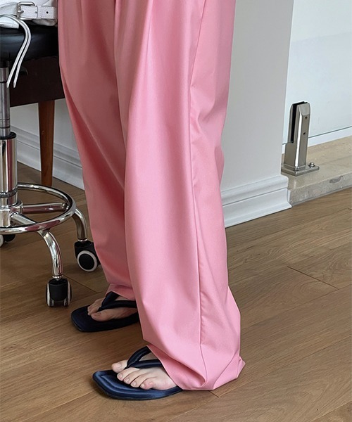 chuclla(チュクラ)の「ツイスト2タック ワイドスラックス je-101 chw22s130(その他パンツ・レディース・ピンク/ライトグリーン・S/M/L)」の16枚目の写真