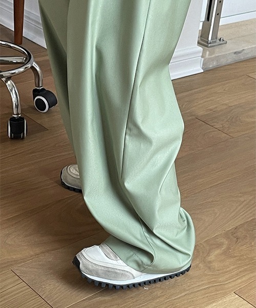 chuclla(チュクラ)の「ツイスト2タック ワイドスラックス je-101 chw22s130(その他パンツ・レディース・ピンク/ライトグリーン・S/M/L)」の9枚目の写真
