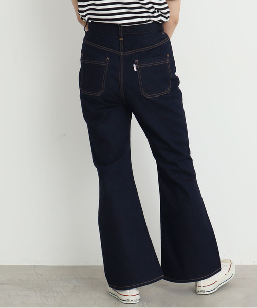 CHILD WOMAN（チャイルドウーマン）の「12ozデニム フレアパンツ（デニムパンツ・レディース・ネイビー/その他・38/36）」の6枚目の写真