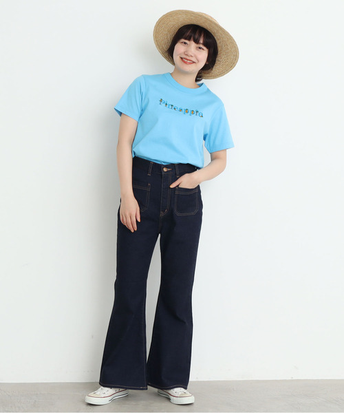 CHILD WOMAN（チャイルドウーマン）の「12ozデニム フレアパンツ（デニムパンツ・レディース・ネイビー/その他・38/36）」の11枚目の写真