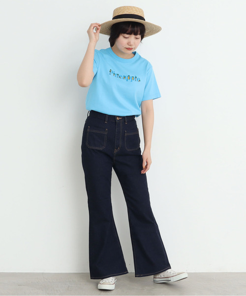 CHILD WOMAN（チャイルドウーマン）の「12ozデニム フレアパンツ（デニムパンツ・レディース・ネイビー/その他・38/36）」の12枚目の写真