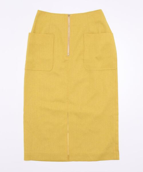 Te chichi CLASSIC（テチチクラシック）の「フロントファスナータイトスカート（スカート・レディース・ベージュ/イエロー・MEDIUM/SMALL）」の15枚目の写真