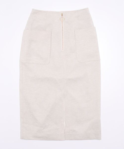 Te chichi CLASSIC（テチチクラシック）の「フロントファスナータイトスカート（スカート・レディース・ベージュ/イエロー・MEDIUM/SMALL）」の16枚目の写真