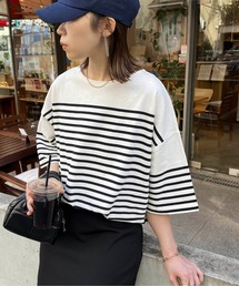 DISCOAT | 【WEB限定】バスクボーダービッグプルオーバー(Tシャツ/カットソー)