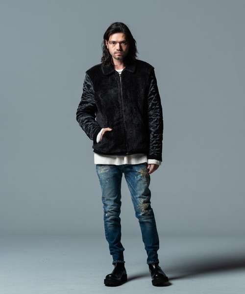 glamb(グラム)の「Unknown Reversible JKT / アンノウンリバーシブルジャケット(その他アウター・メンズ・ブラック/マルチ・L/M/S)」の5枚目の写真