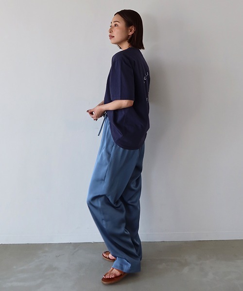 CREDONA(クレドナ)の「マットサテンカラーラフPT(その他パンツ・レディース・ダークブラウン/オリーブ/オレンジ/ブルー/イエロー・FREE)」の12枚目の写真