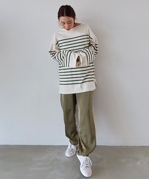 CREDONA(クレドナ)の「マットサテンカラーラフPT(その他パンツ・レディース・ダークブラウン/オリーブ/オレンジ/ブルー/イエロー・FREE)」の8枚目の写真