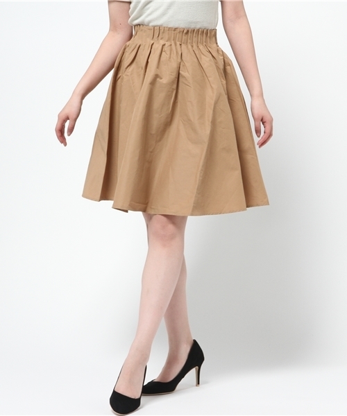 ROSE BUD（ローズバッド）の「LSK-15113 HIGH/W GATHERED SKIRT（スカート・レディース・ブラック/カーキ/オリーブ・ONE SIZE）」の3枚目の写真