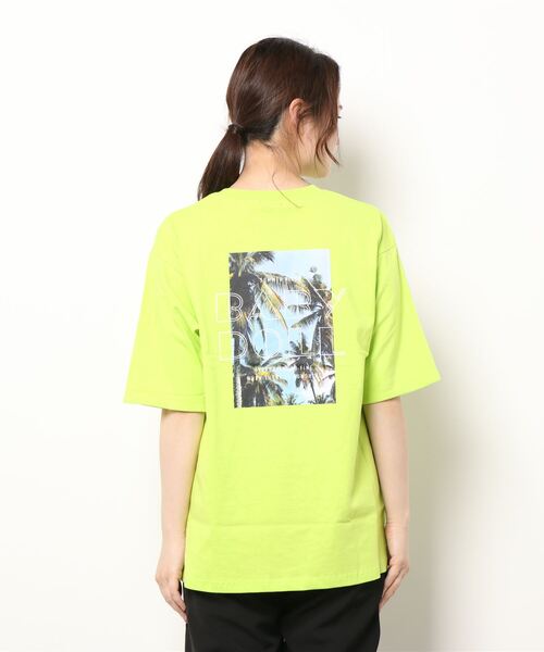 BABYDOLL（ベビードール）の「親子お揃い ネオン ロールアップ Tシャツ 6727A（Tシャツ/カットソー・レディース・ホワイト/オレンジ系9/グリーン系その他7・L/M/XL/S）」の4枚目の写真