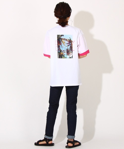 BABYDOLL（ベビードール）の「親子お揃い ネオン ロールアップ Tシャツ 6727A（Tシャツ/カットソー・レディース・ホワイト/オレンジ系9/グリーン系その他7・L/M/XL/S）」の13枚目の写真